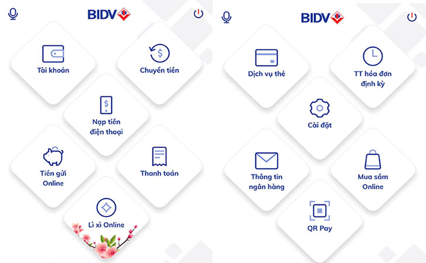 Các dịch vụ BIDV